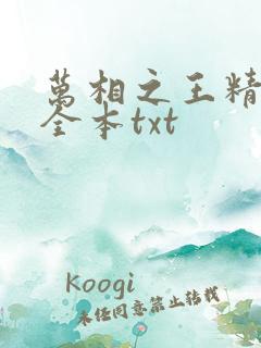 万相之王精校版全本txt