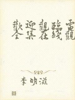 欢迎观临电视剧全集在线观看免费