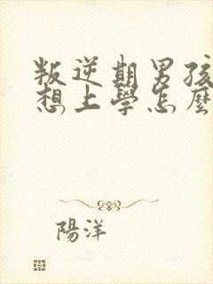 叛逆期男孩子不想上学怎么办