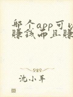 哪个app可以赚钱而且赚的快