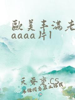 欧美丰满老熟妇aaaa片l