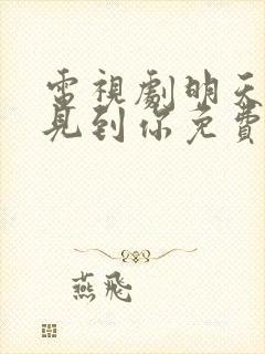 电视剧明天也想见到你免费观看