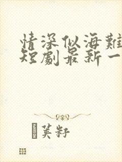 情深似海难回首短剧最新一集