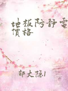 地板防静电品牌价格