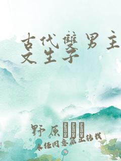 古代双男主海棠文生子