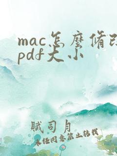 mac怎么修改pdf大小