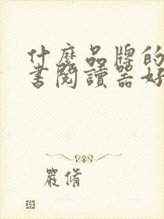 什么品牌的电子书阅读器好
