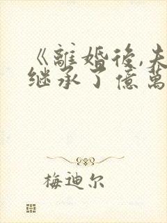 《离婚后,夫人继承了亿万家产》