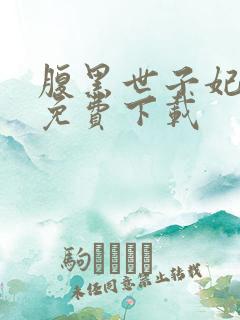 腹黑世子妃日常免费下载
