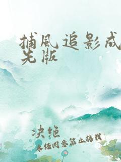 捕风追影成龙抢先版
