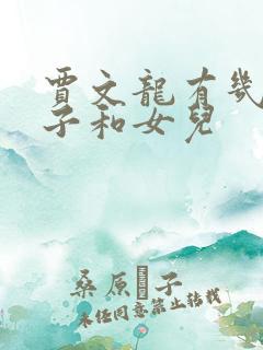 贾文龙有几个儿子和女儿