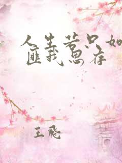 人生若只如初见 匪我思存