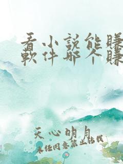看小说能赚钱的软件哪个赚得多