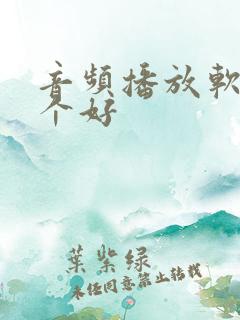 音频播放软件哪个好