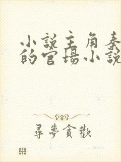小说主角秦天明的官场小说名字