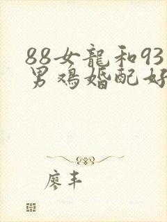 88女龙和93男鸡婚配好不