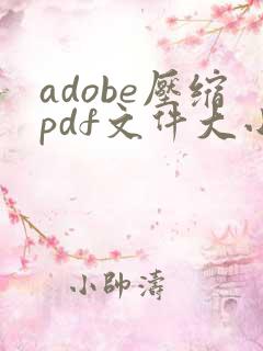 adobe压缩pdf文件大小1m
