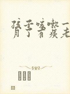 孩子咳嗽一个多月了有痰老不好怎么回事