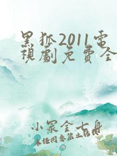 黑狐2011电视剧免费全集在线观看