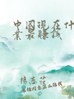 中国现在什么行业最赚钱