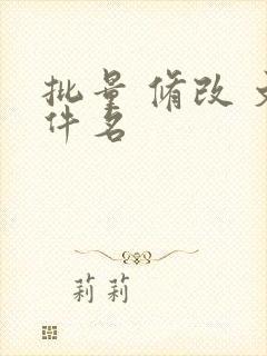 批量 修改 文件名