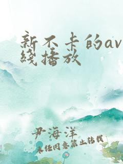 新不卡的av在线播放