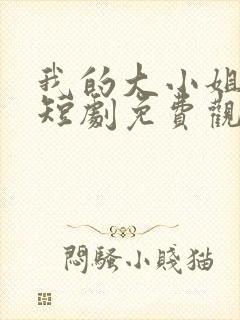 我的大小姐老婆短剧免费观看完整版
