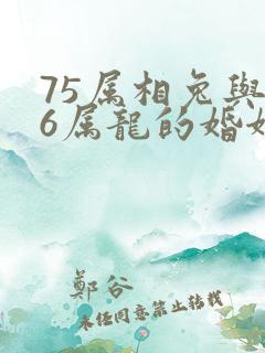 75属相兔与76属龙的婚姻好吗
