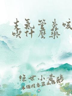 支气管炎咳黄痰吃什么药