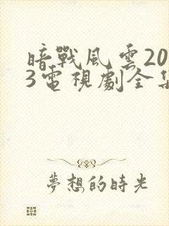 暗战风云2023电视剧全集免费观看高清