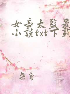 女帝太监最风流小说txt下载完整版