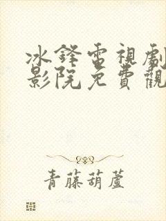 冰锋电视剧西瓜影院免费观看