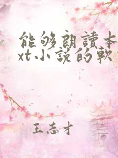 能够朗读本地txt小说的软件
