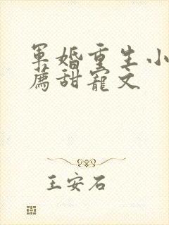 军婚重生小说推荐甜宠文