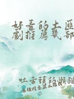 好看的土匪电视剧推荐几部