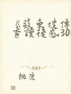 《苏东坡传》优秀读后感3000
