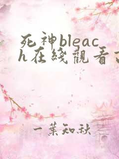 死神bleach在线观看高清完整版免费