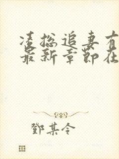 凌总追妻有点甜最新章节在