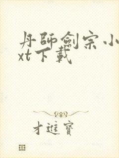 丹师剑宗小说txt下载
