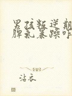 男孩叛逆期严重脾气暴躁咋办