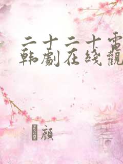 二十二十电视剧韩剧在线观看完整版最新