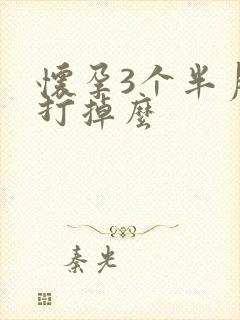怀孕3个半月能打掉么