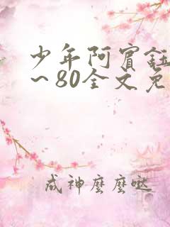 少年阿宾钰慧1～80全文免费