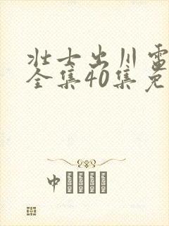 壮士出川电视剧全集40集免费观看