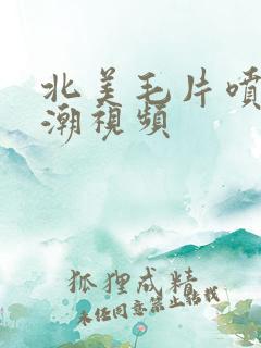 北美毛片喷水高潮视频