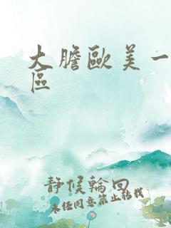 大胆欧美一区二区