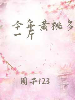 今年黄桃多少钱一斤
