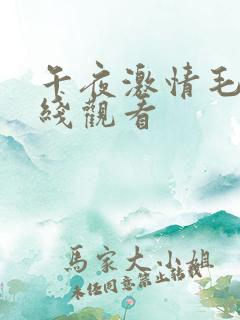 午夜激情毛片在线观看