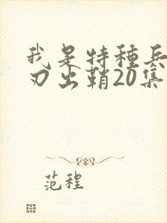 我是特种兵之利刃出鞘20集