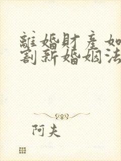 离婚财产如何分割新婚姻法2